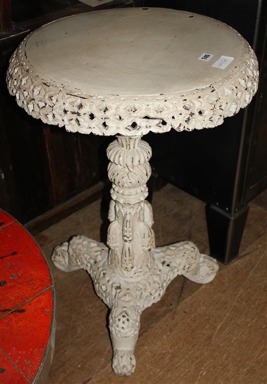 Painted circular table